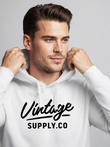 Neverless Sweatshirt 'Vintage Supply Co.' in White