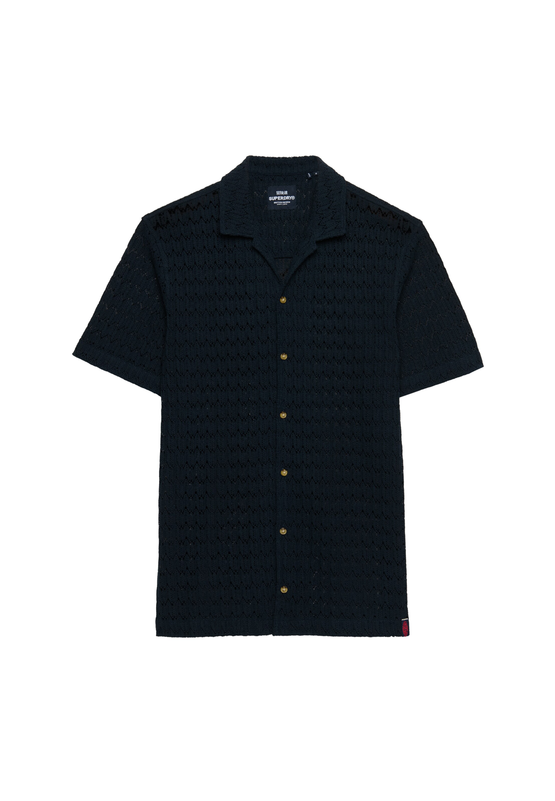 Superdry & Co Comfort fit Overhemd in Blauw: voorkant