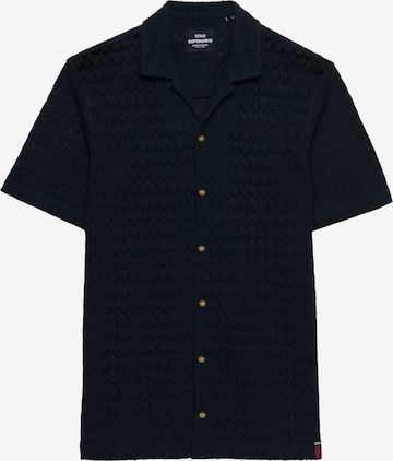 Superdry & Co Comfort fit Overhemd in Blauw: voorkant