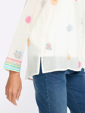 heine Bluse in Weiß