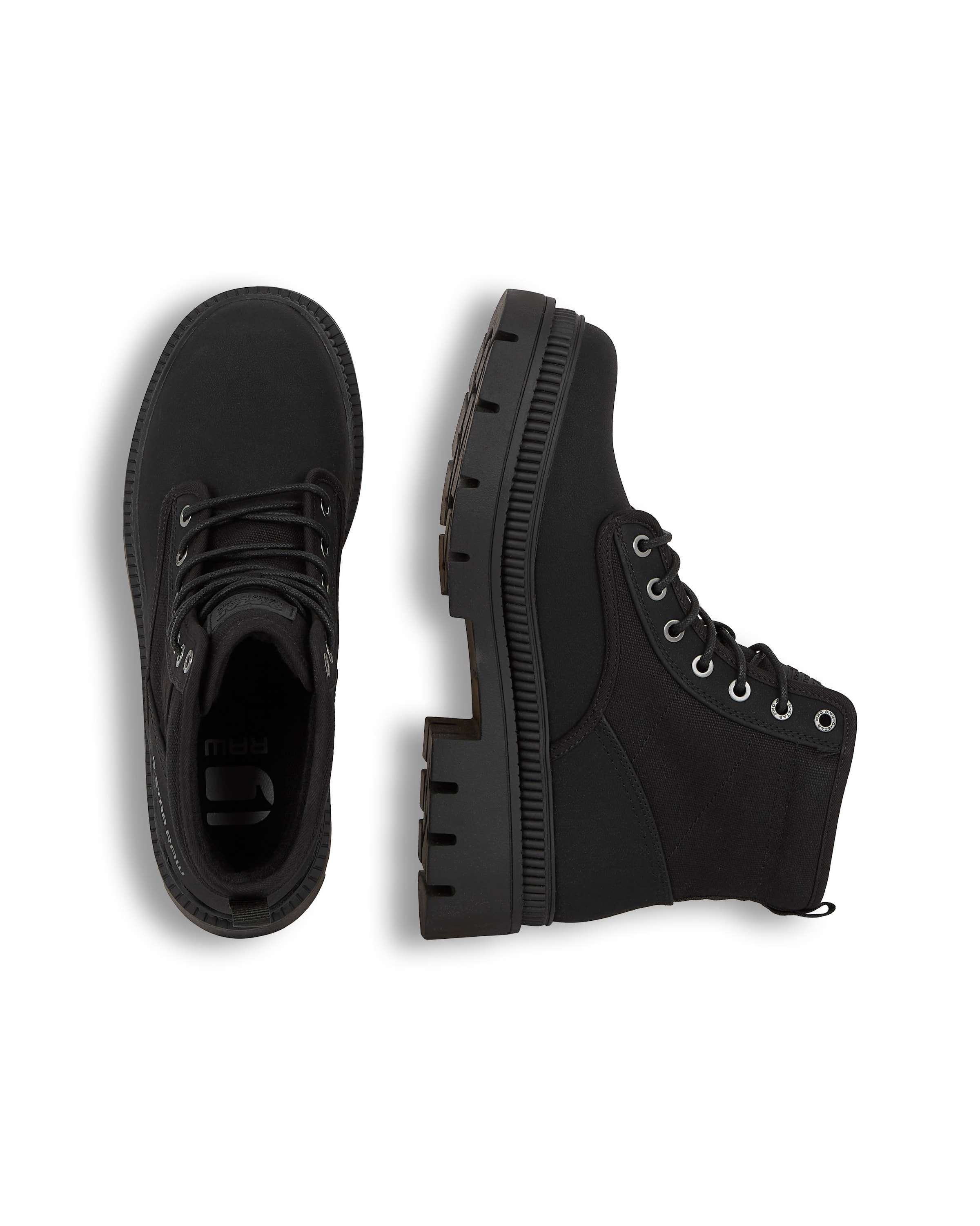 G-STAR Boot - 'Huntington Mid Biker Boots' in Schwarz