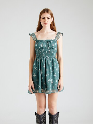 HOLLISTER - Vestido em verde: frente