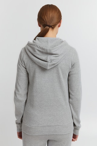 Oxmo Kapuzensweatshirtjacke 'Lova' in Grau