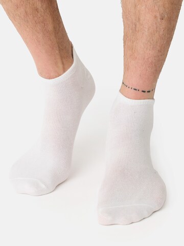 Chaussettes Nur Der en blanc : devant