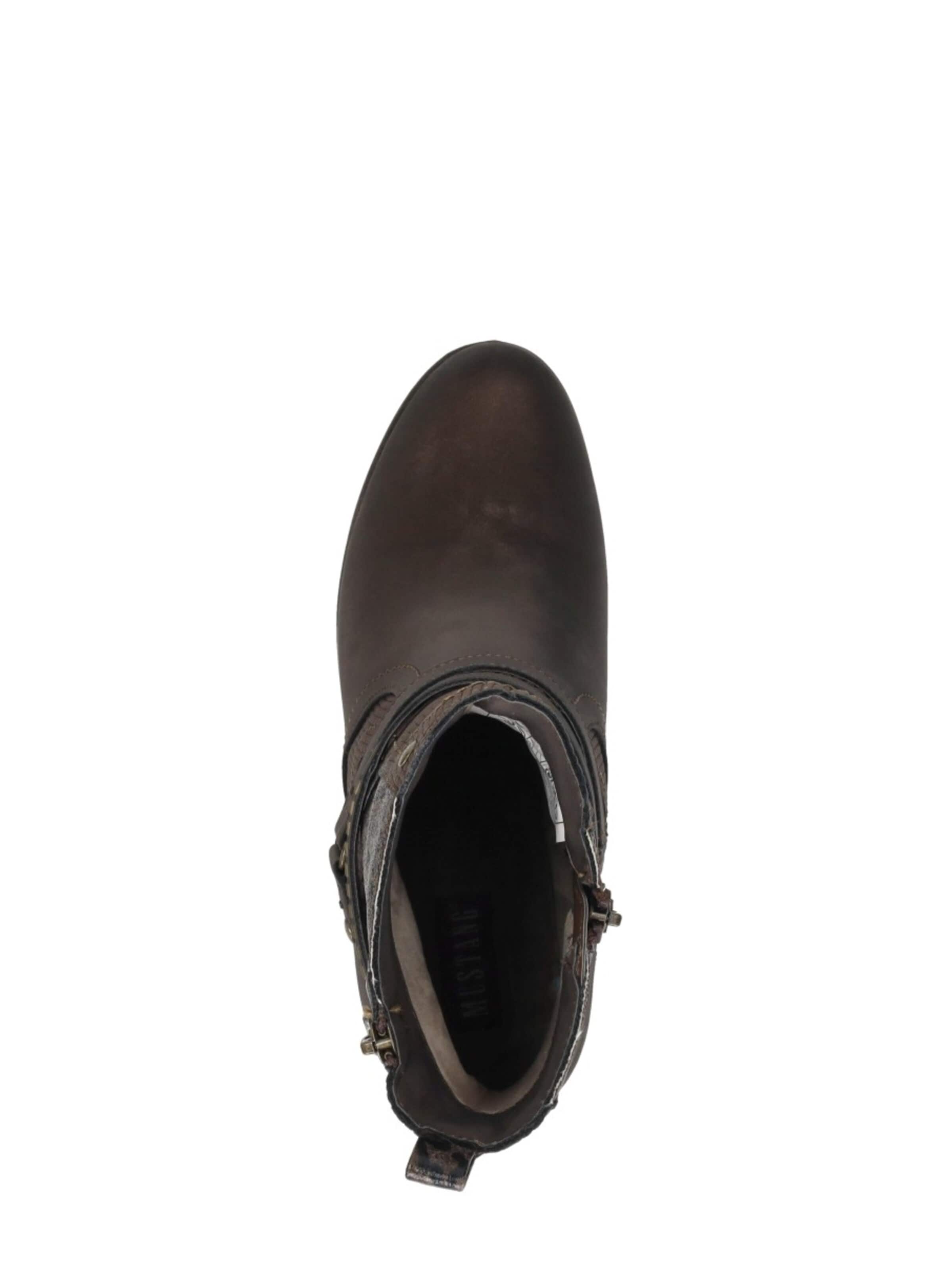 MUSTANG Boots 'Enkellaarsjes Hak' in Bruin
