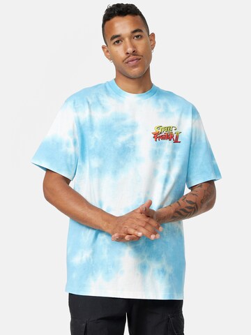 Recovered T-Shirt 'Street Fighter Blanca' in Blau