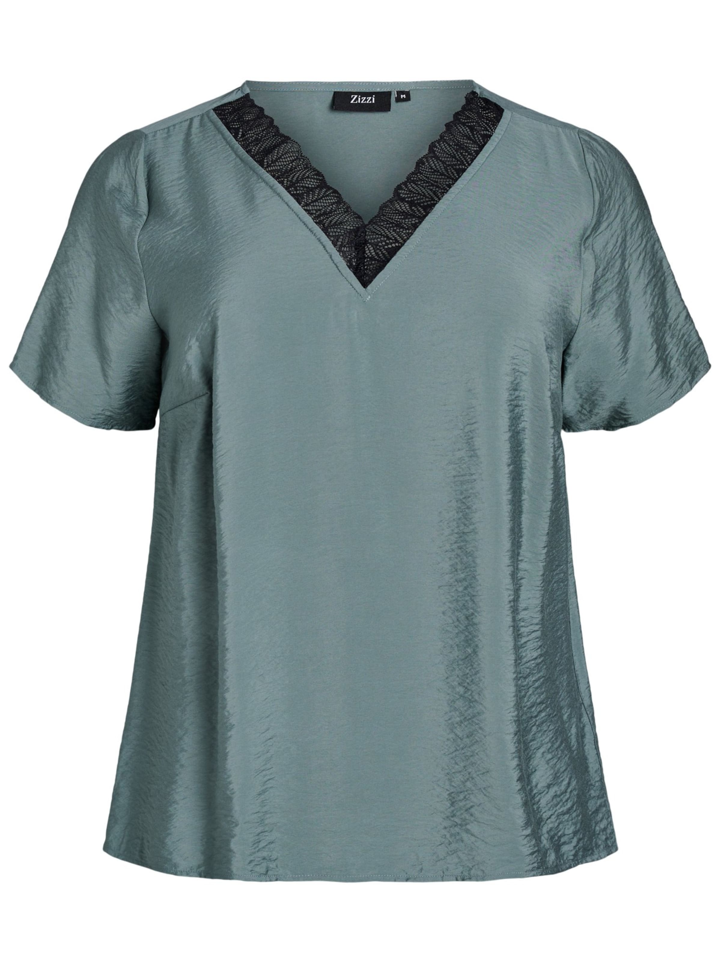 Bluză de la Zizzi pe verde: față