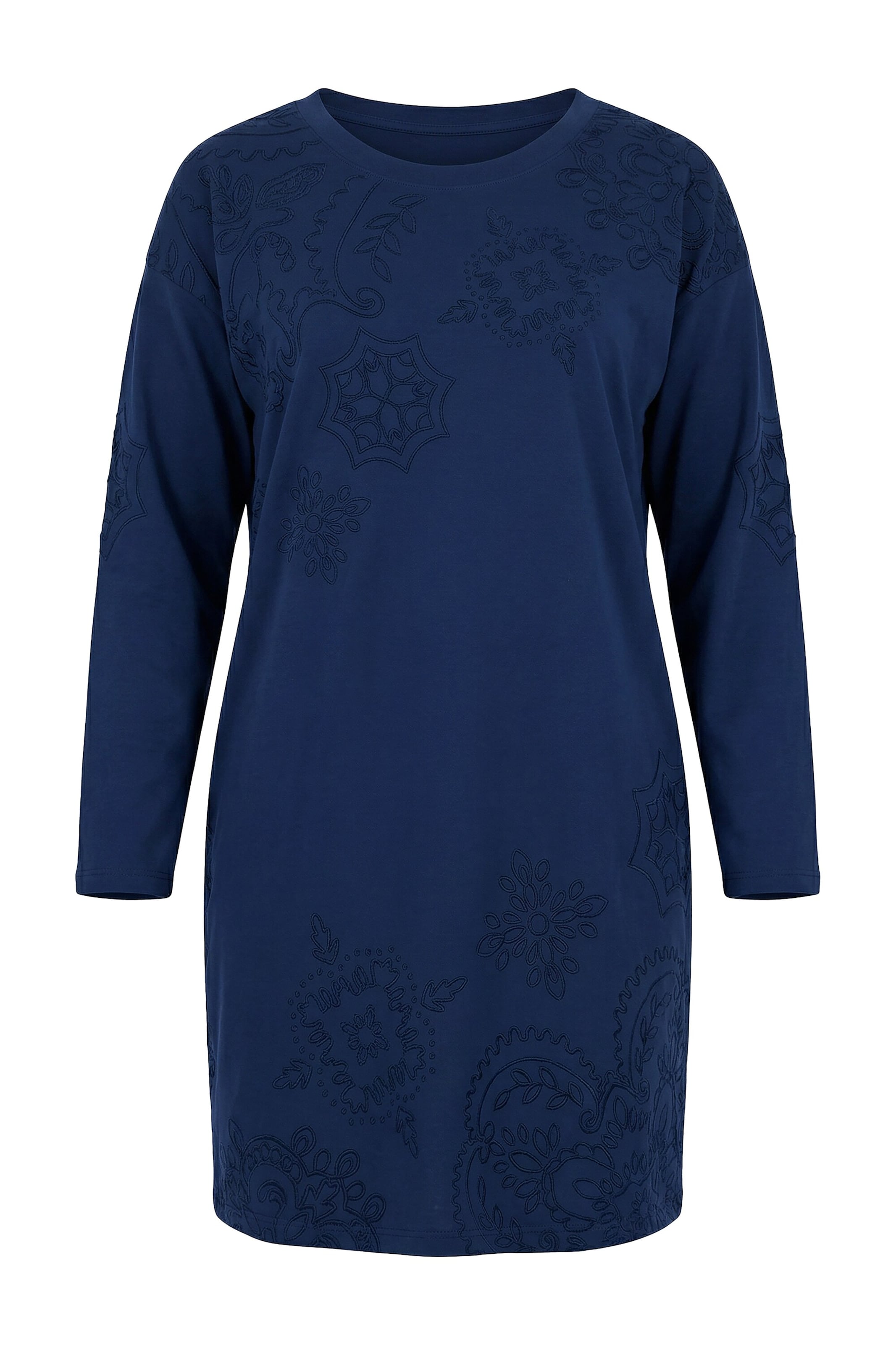 Ulla Popken Jurk in Blauw: voorkant