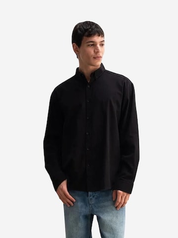 Giesto Comfort fit Button Up Shirt in Black