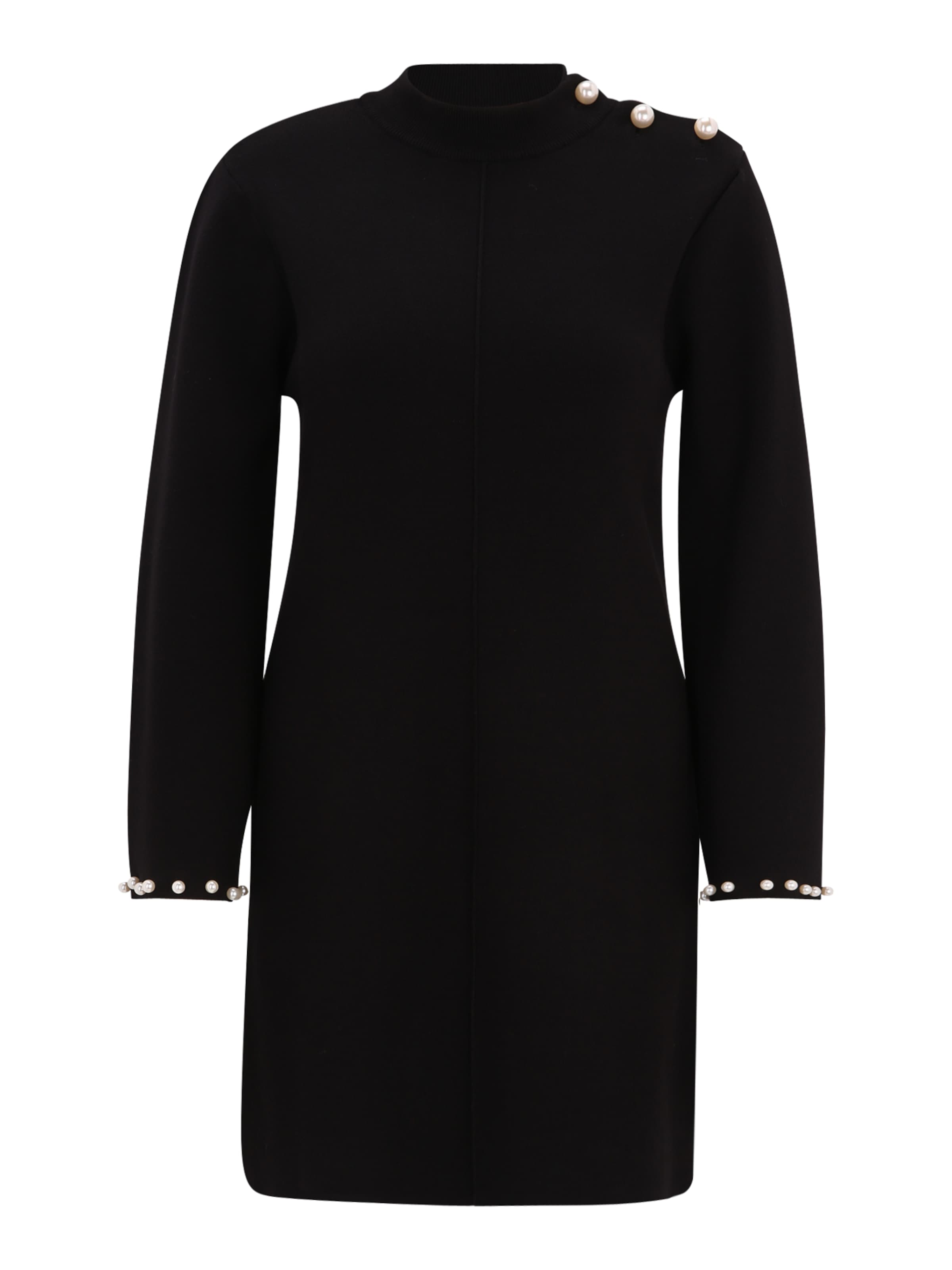 YAS Petite Úpletové šaty 'YASHAMA' – černá: přední strana