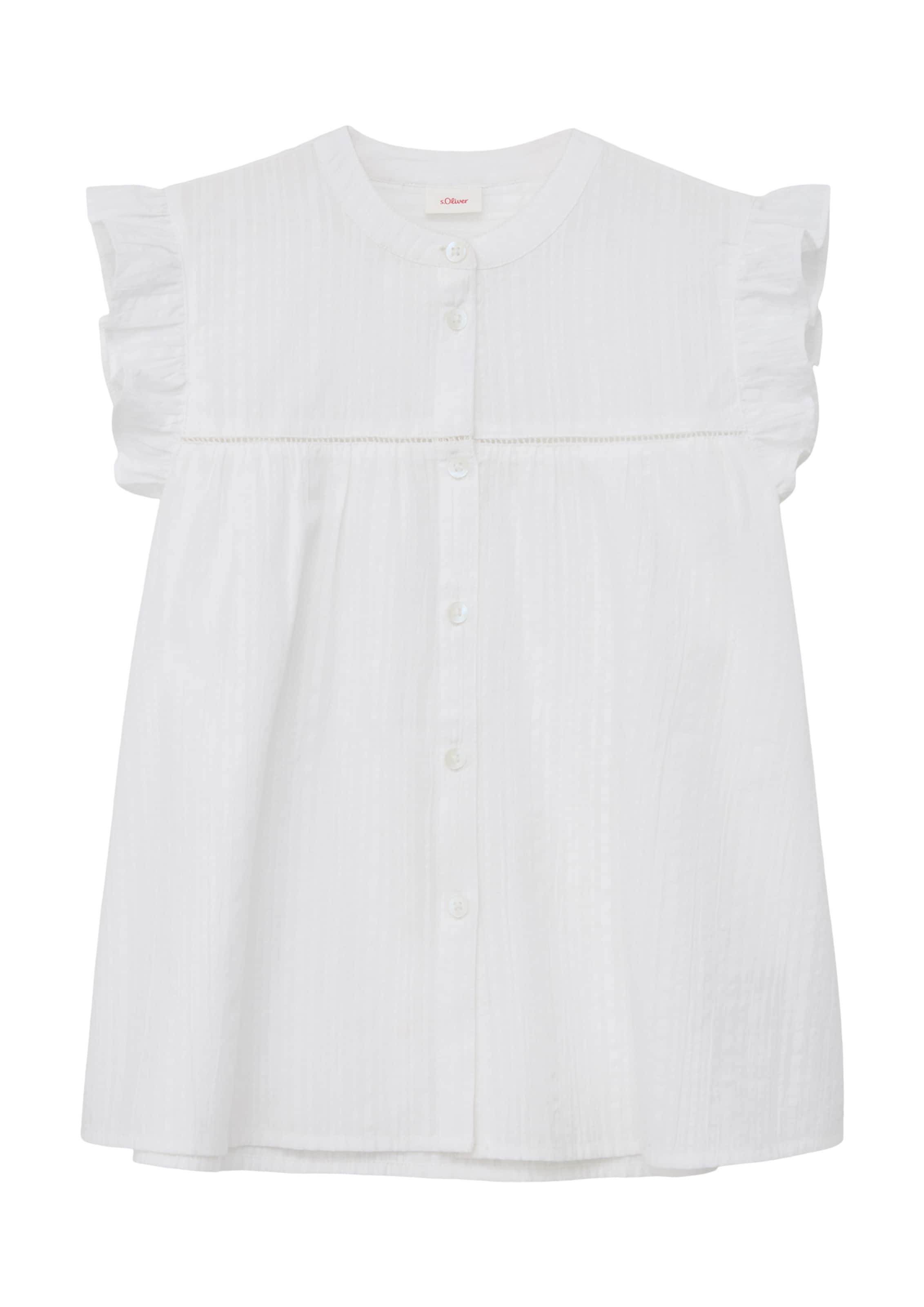 s.Oliver Bluse in Weiß: Vorderseite