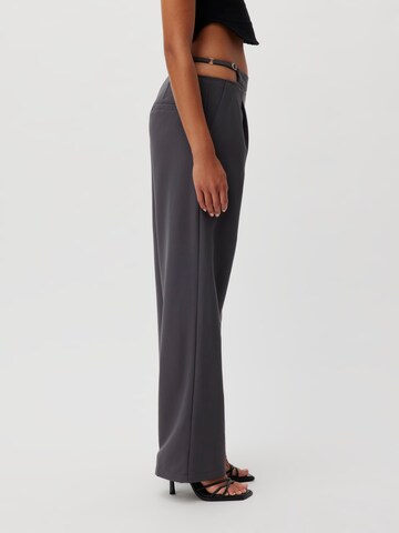 LeGer by Lena Gercke Regular Pleat-Front Pants 'Malin' in Grey