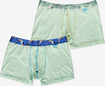 UNABUX Boxer shorts 'Tucan Dandy' in Green: front