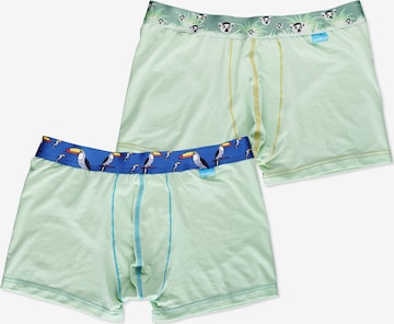 UNABUX Boxershorts in Grün: Vorderseite