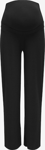 Only Maternity Regular Pants in Black: front