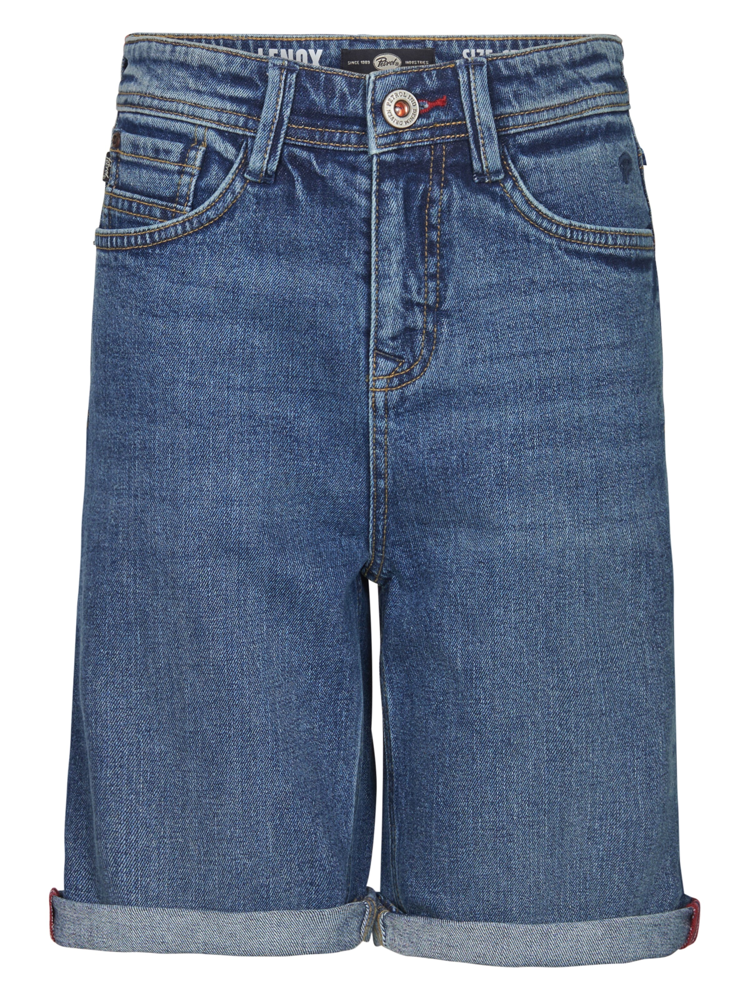 Jean Petrol Industries en bleu : devant