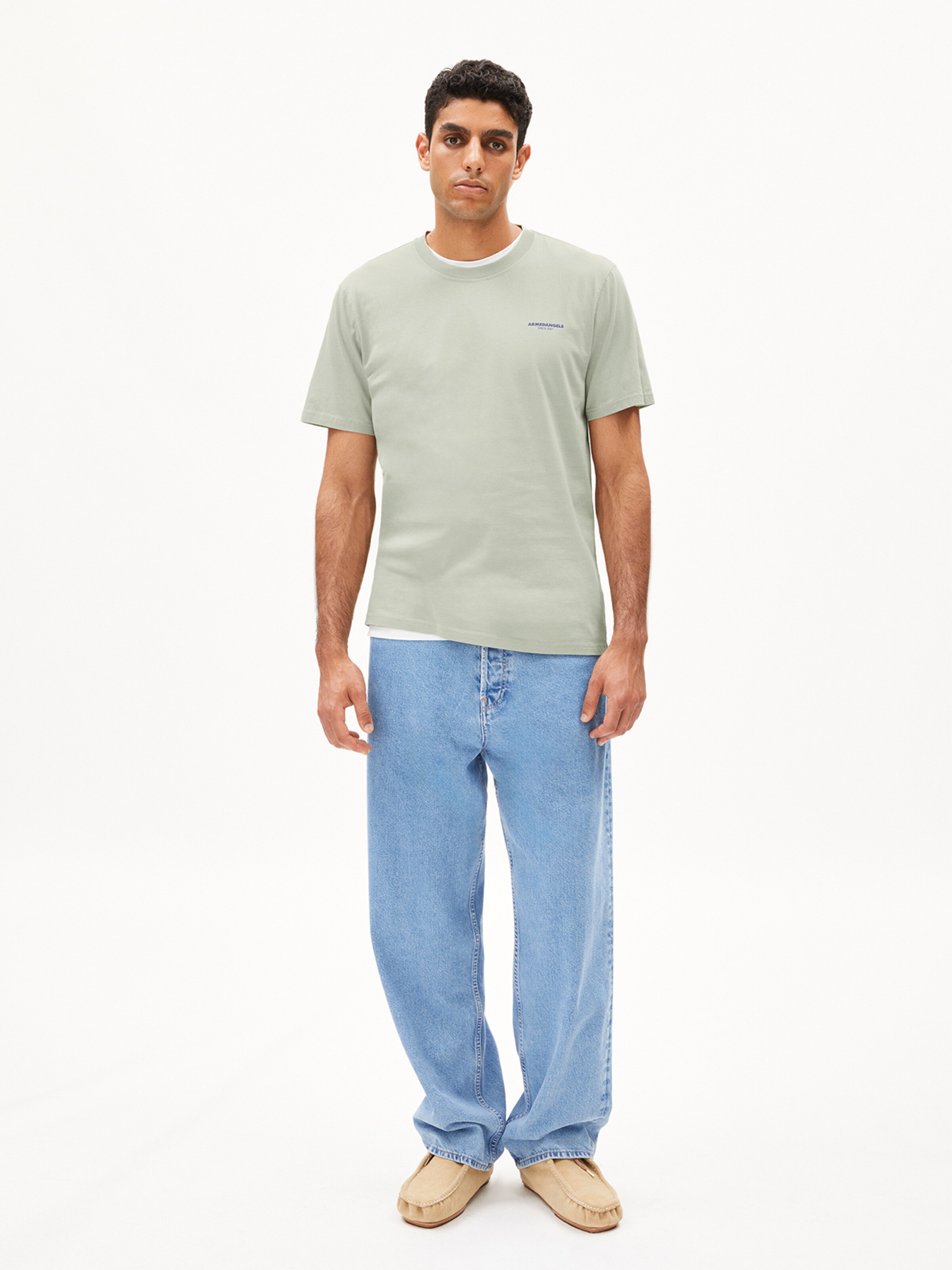 ARMEDANGELS Shirt 'MAARKOS LIGHT SUN' in Green