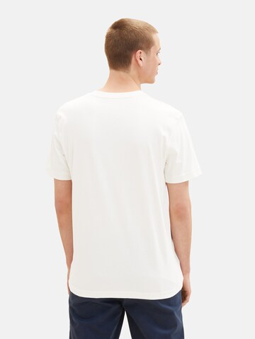 T-Shirt TOM TAILOR DENIM en blanc