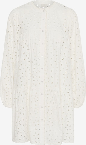 Kaffe Kjole i overstørrelse 'Silinia' i hvid: forside