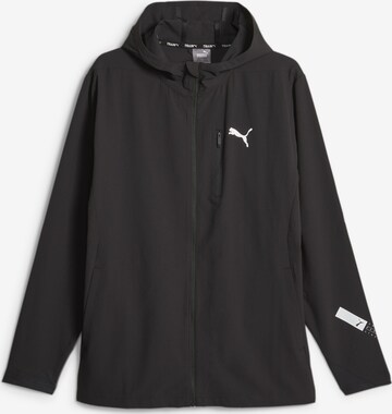 PUMA Trainingsjack 'Ultraweave' in Zwart: voorkant