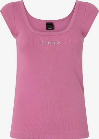 T-shirt 'TENACE' PINKO en rose : devant