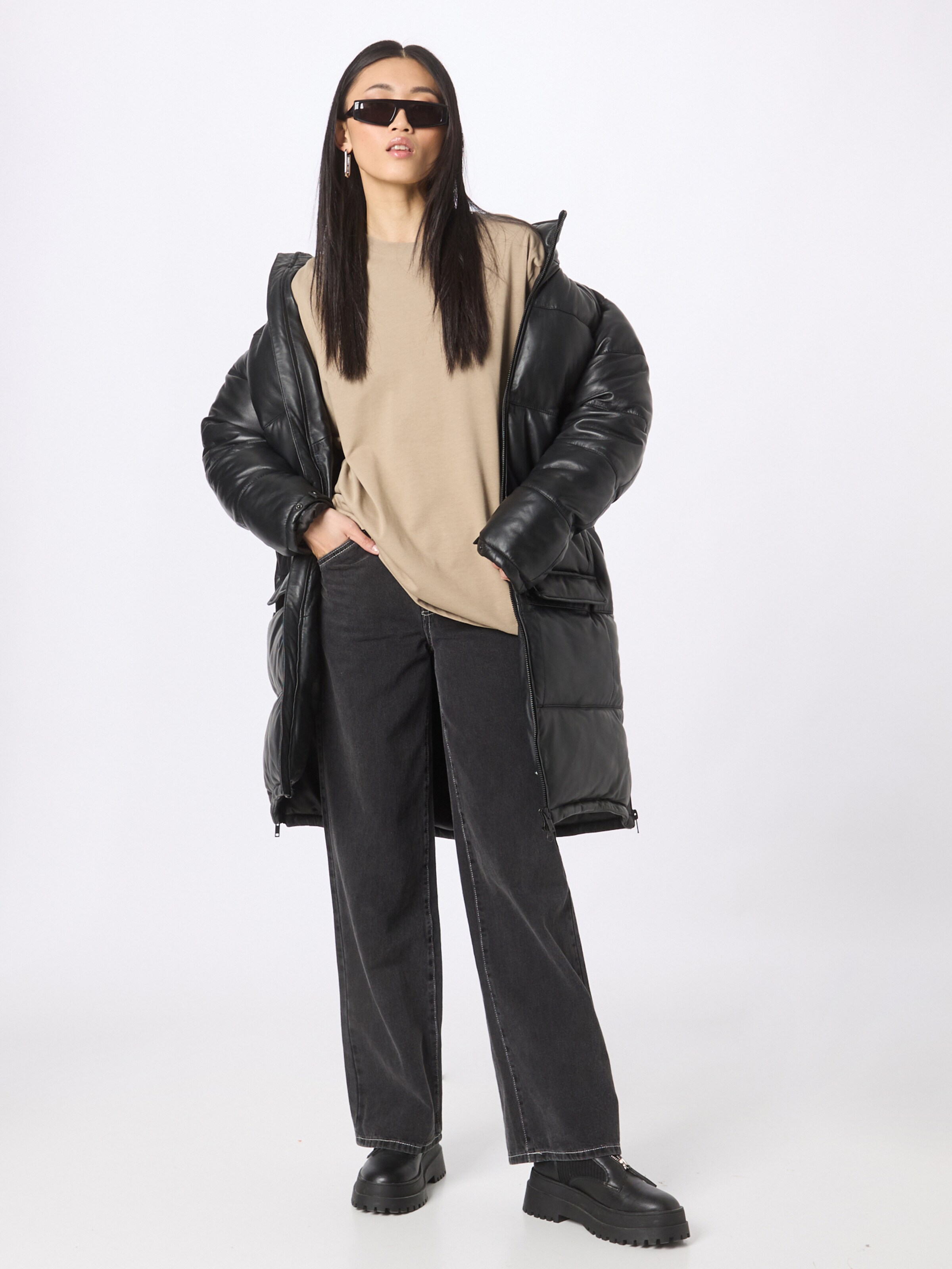 Frauen Mäntel Deadwood Mantel 'Yotei' in Schwarz - ZX50181 Frauen Mäntel Deadwood Mantel 'Yotei' in Schwarz - ZX50181