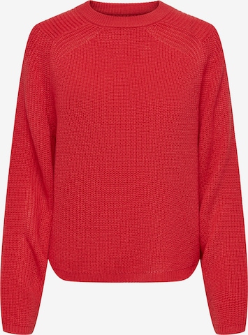 Pull-over 'BASE' ONLY en rouge : devant