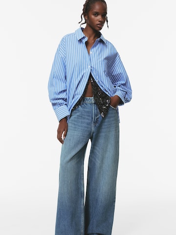 Baggy Jean Pull&Bear en bleu