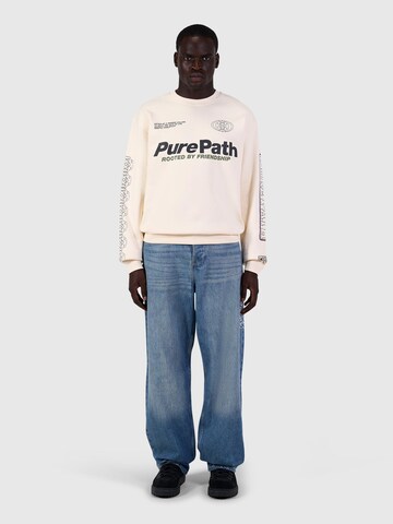 Sweat-shirt Pure Path en beige