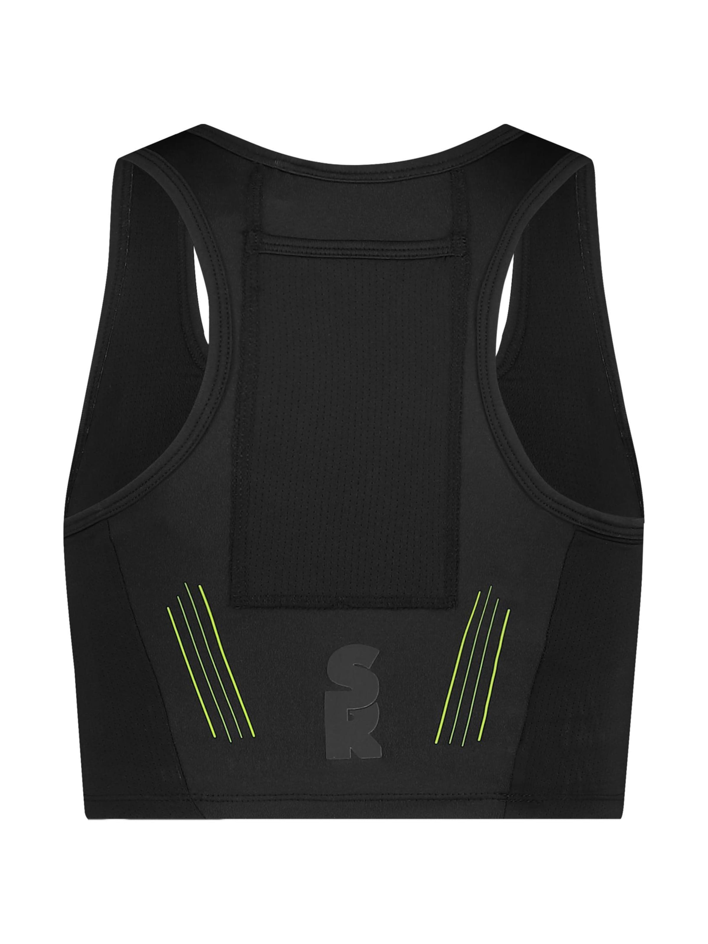 SUPERREBEL® GEAR Bustier Sport bh 'BETTE' in Zwart