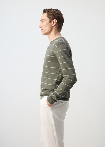 MANGO MAN Pullover 'Castor' in Braun