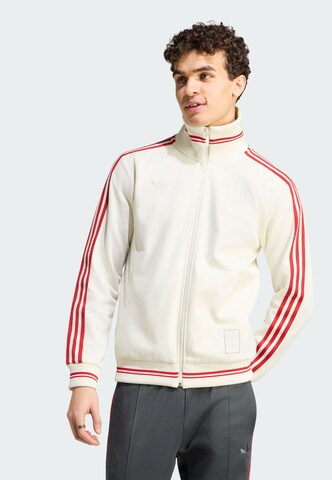 ADIDAS PERFORMANCE Sportsweatjacke 'River Plate 125th Anniversary' in Weiß: Vorderseite