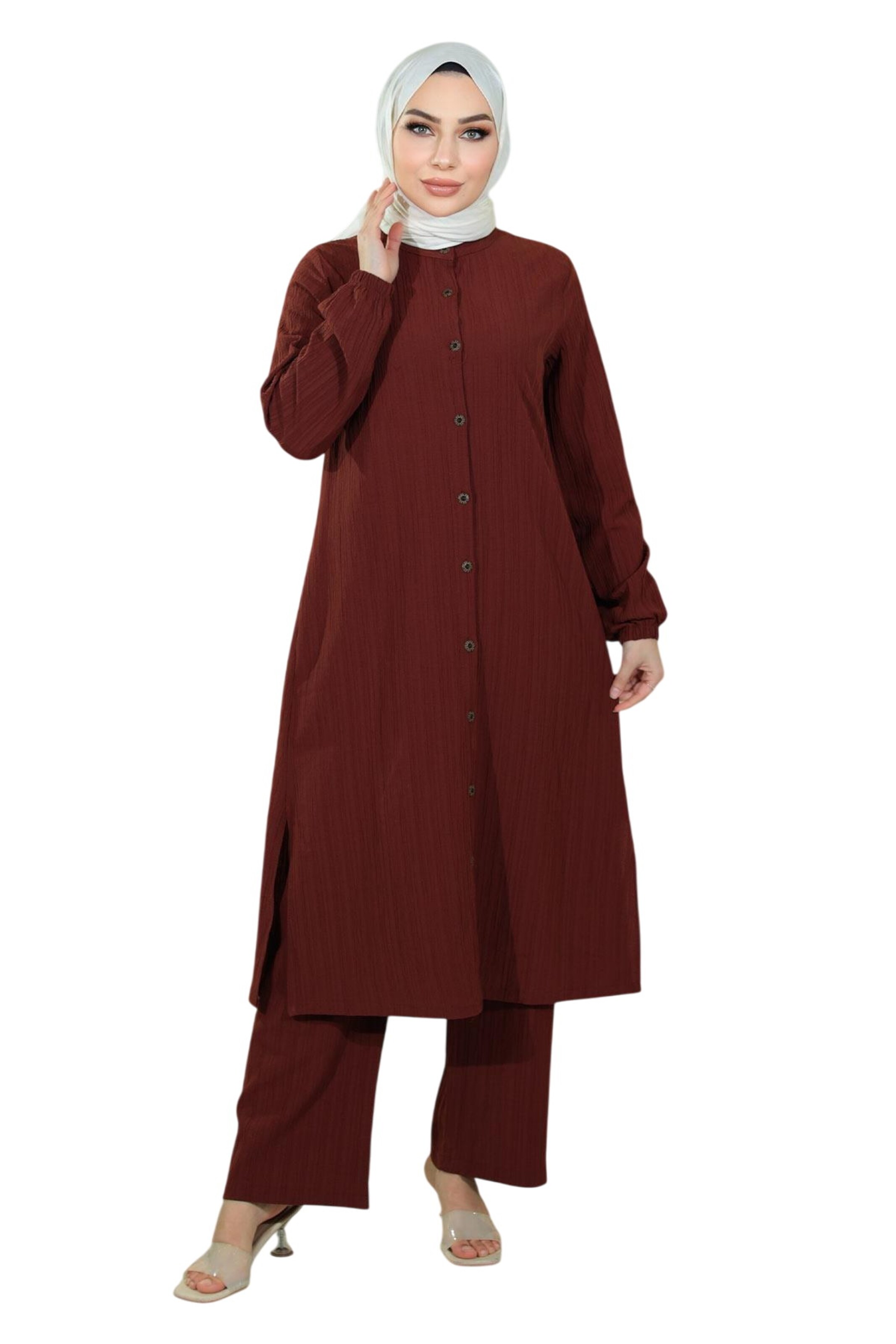 MODAMIHRAM Pantsuit in Brown: front