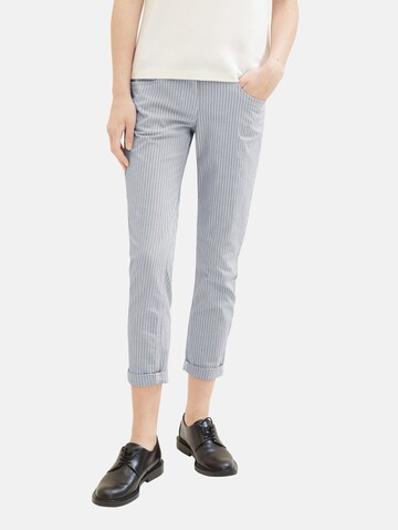 Regular Pantalon TOM TAILOR en bleu : devant