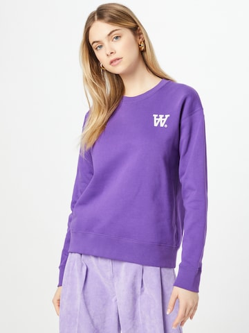 Sweat-shirt 'Jess' WOOD WOOD en violet : devant