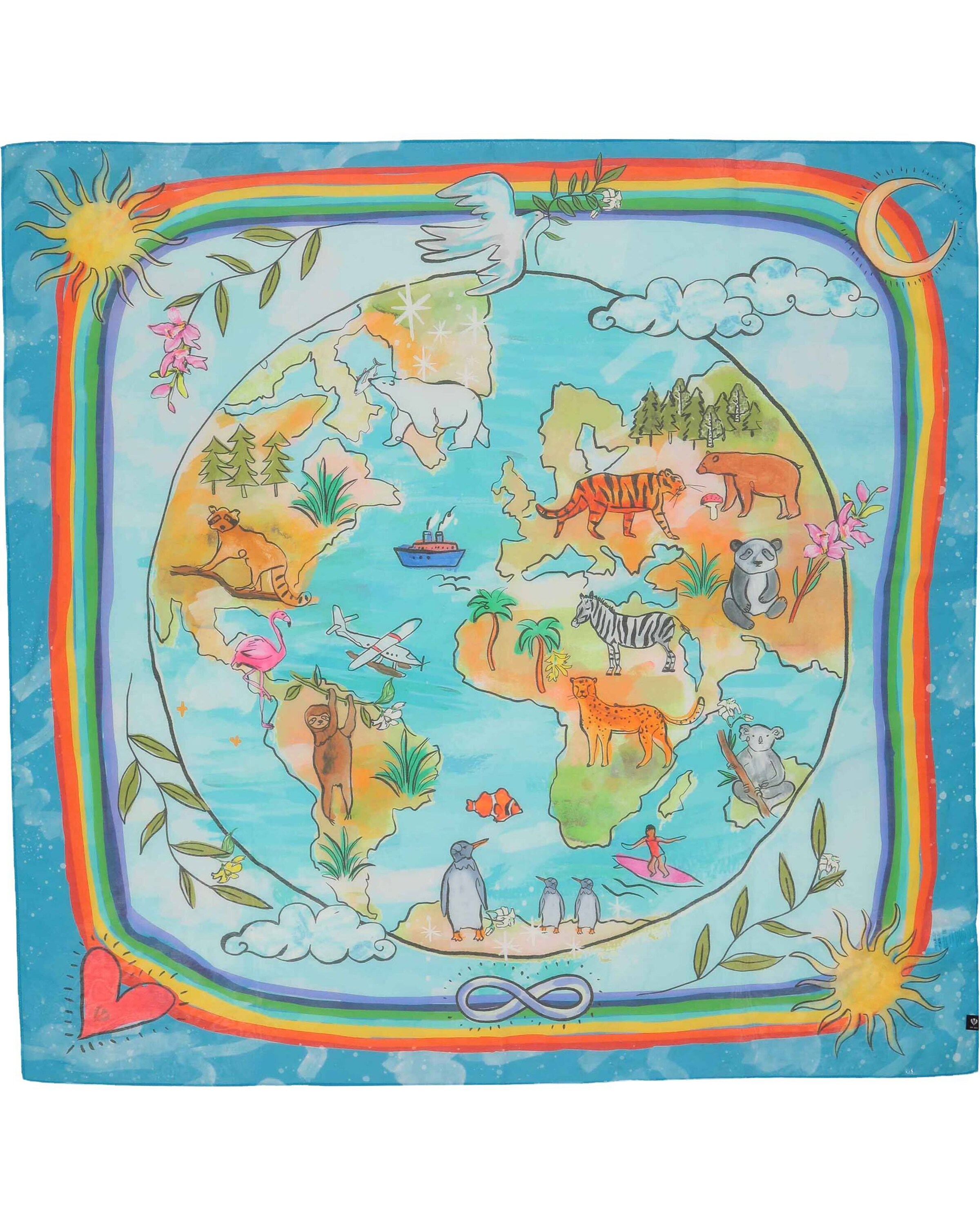 FRAAS Tuch in Blau: Vorderseite