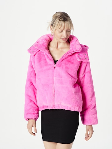 Nasty Gal Prechodná bunda - ružová: predná strana