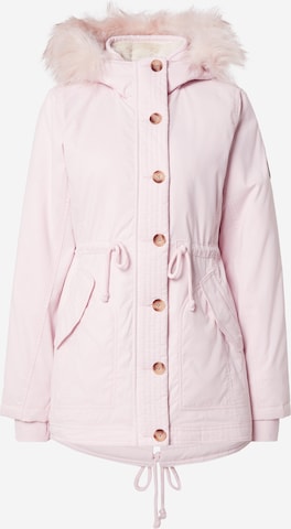 HOLLISTER Talviparka värissä vaaleanpunainen: etupuoli