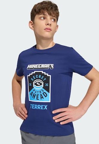 ADIDAS TERREX Funktionsshirt 'Minecraft' in Blau