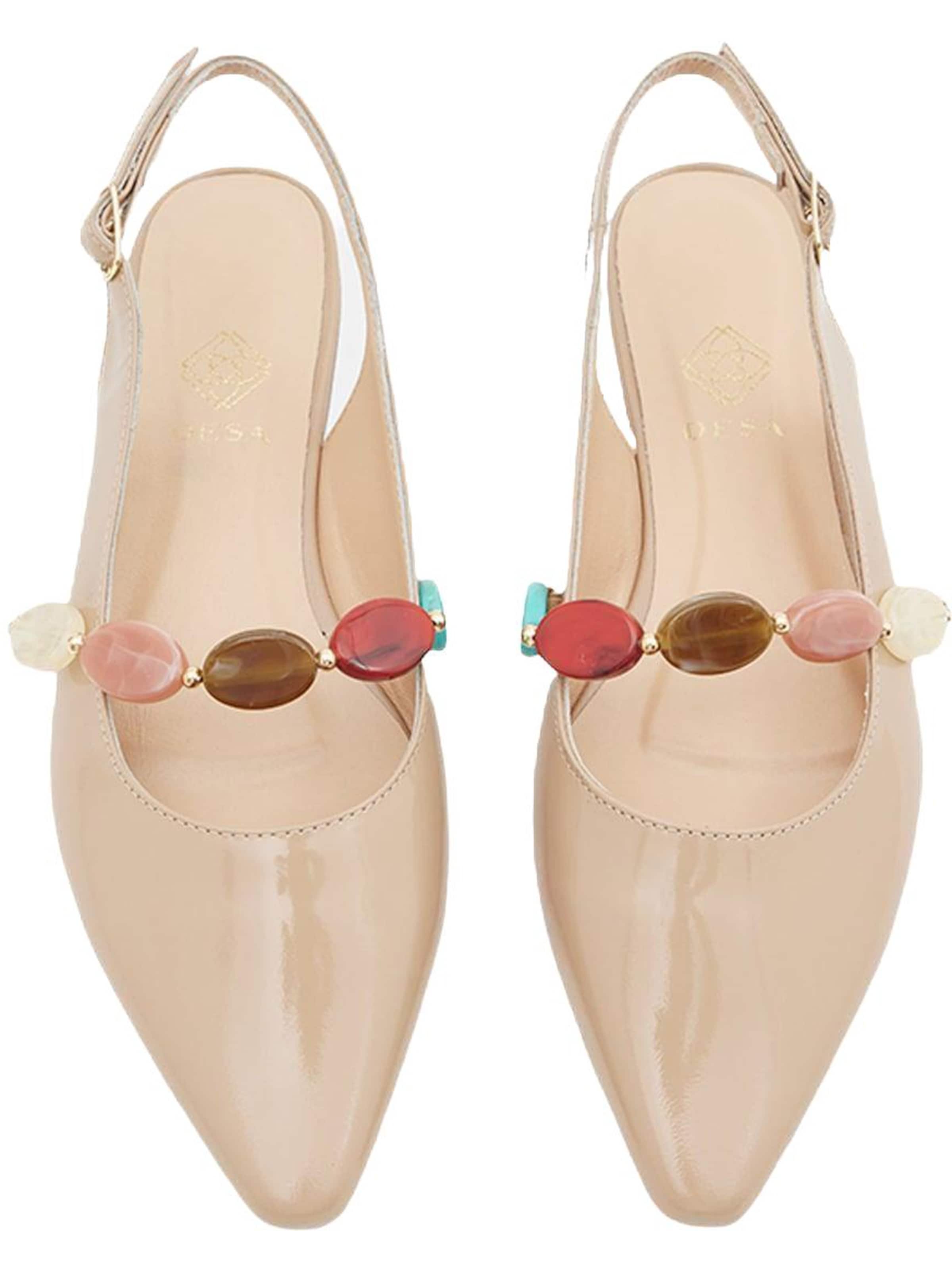 Desa Slingpumps 'Ballerinen' in Beige