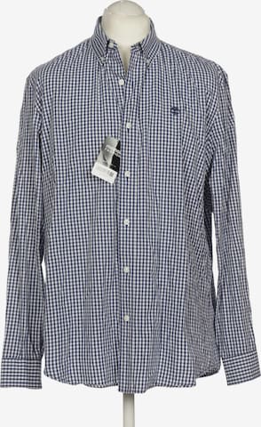 TIMBERLAND Button Up Shirt in XL in Blue: front