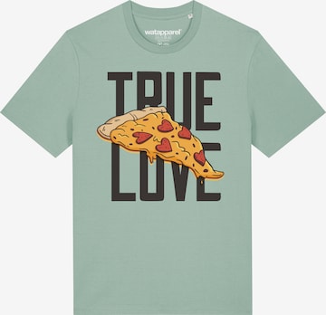 Maglietta 'True Love' di Watapparel in verde: frontale