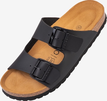 Palado Mules 'Palado Korfu Matt' in Black: front