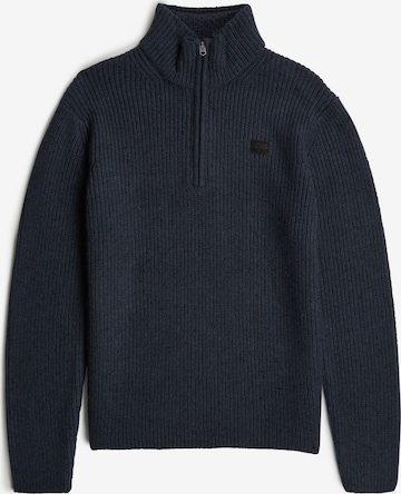 G-STAR Sweater 'Double Collar' in Blue: front
