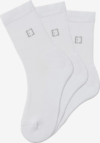 Elbsand Socks in White: front