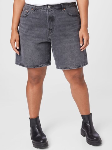 Levi's® Plus Regular Jeans '501® 90s Shorts' in Black: front