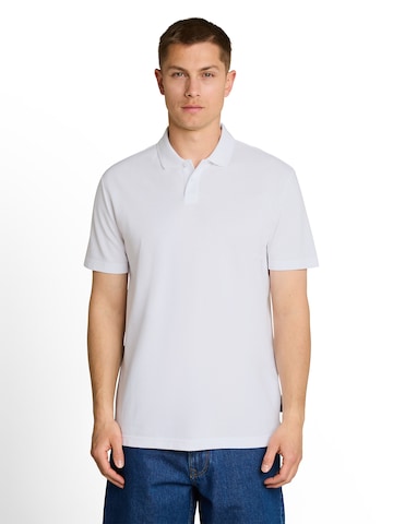 TOM TAILOR DENIM Μπλουζάκι σε λευκό: μπροστά