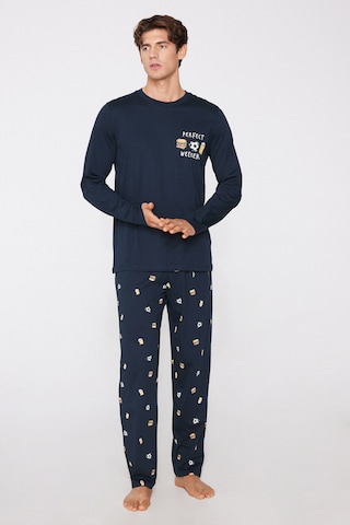 Tezenis Long Pajamas in Blue: front