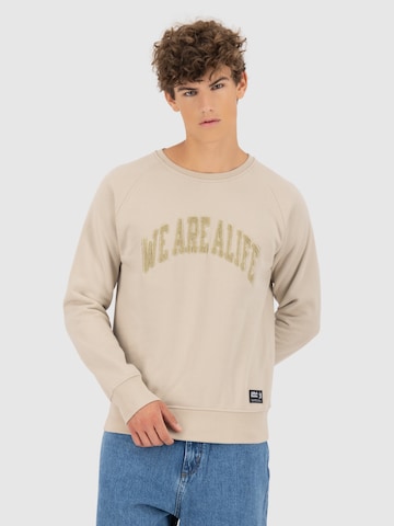Felpa 'Levin' di Alife and Kickin in beige: frontale