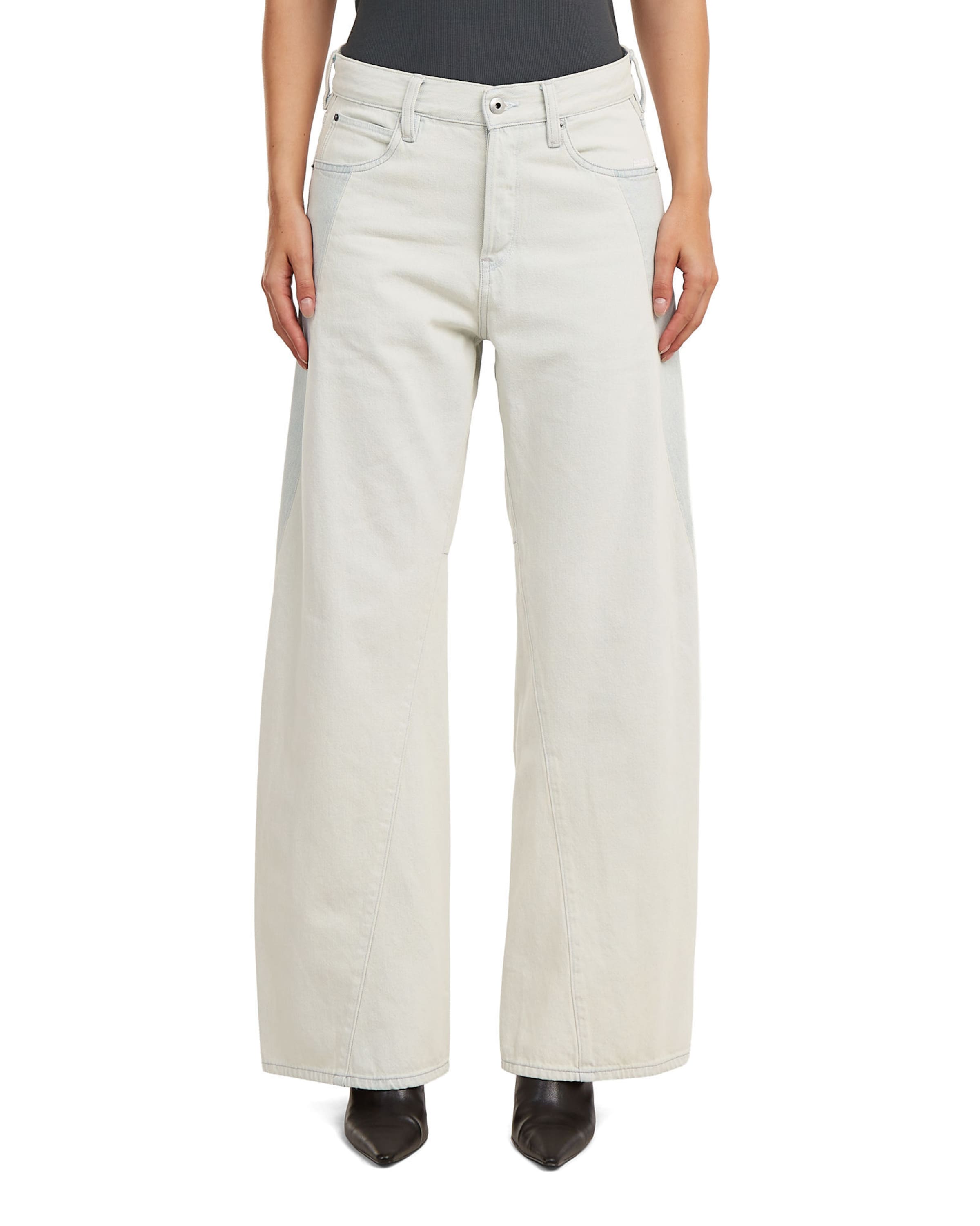 G-STAR Loosefit Jeans 'Contor Two-Tone Wide Jeans' in Blauw